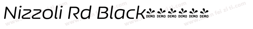 Nizzoli Rd Black字体转换